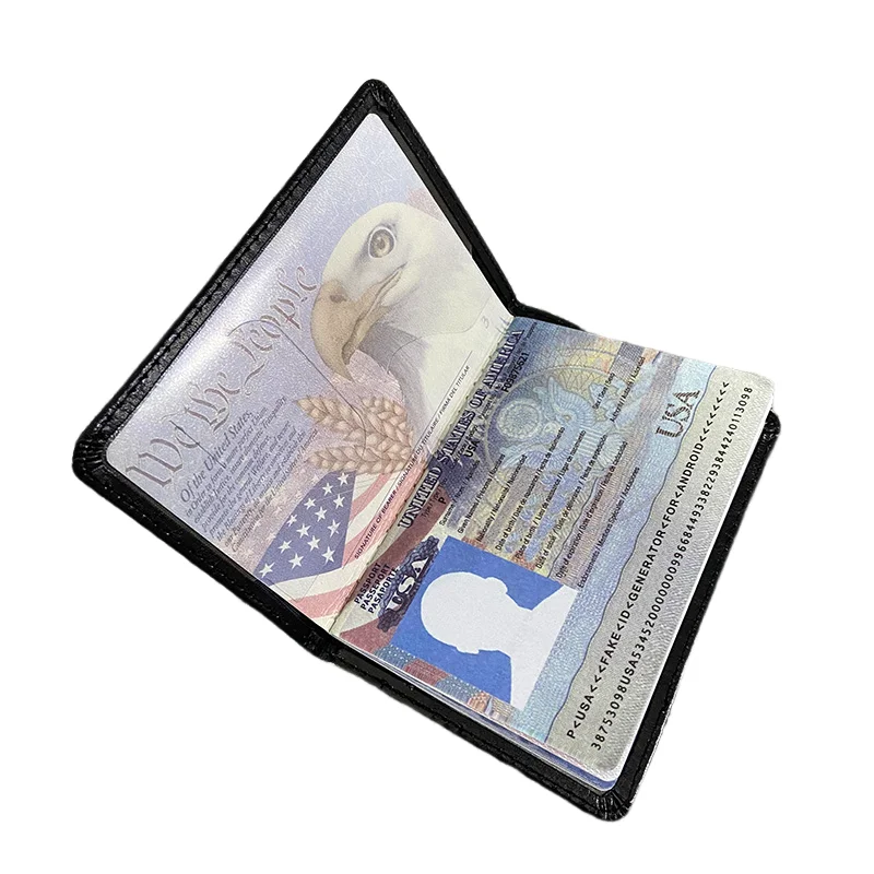 Naruto Hidden Leaf Village Premium Leather Passport Cover & Card Holder