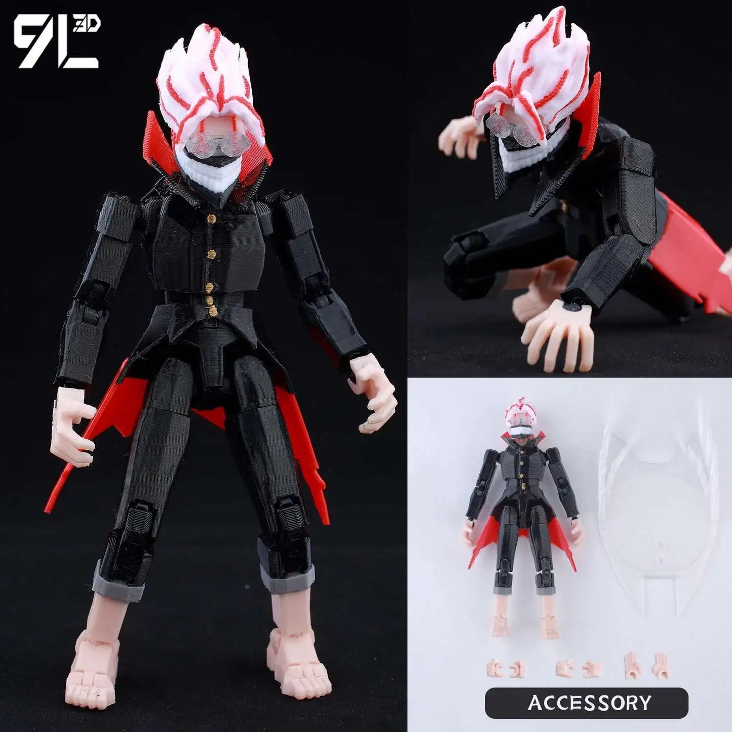 Dandadan Okarun Takakura Ken 9L3D Lucky Dummy 13 3D Printed Action Figure