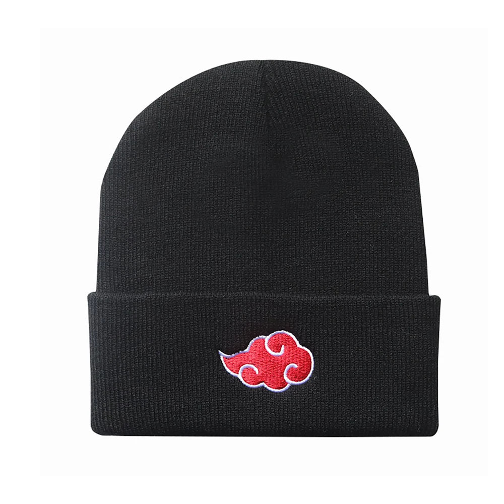 Naruto Embroidered Akatsuki Ninja Cloud Beanie – Unisex Warm Knitted Hat