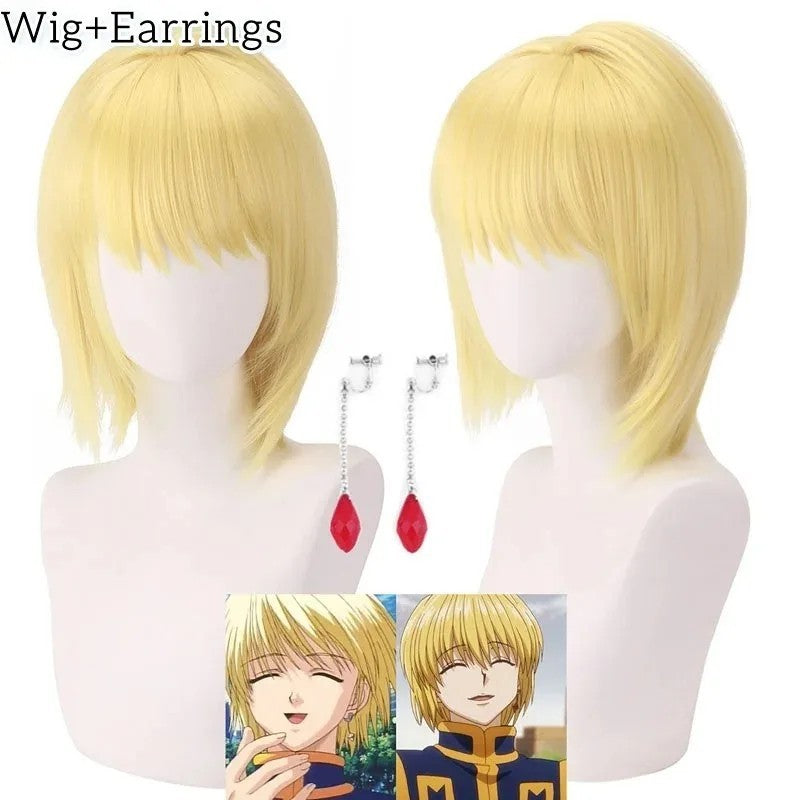Hunter x Hunter Kurapika Cosplay Costume Full Set Wig Chains Anime Halloween