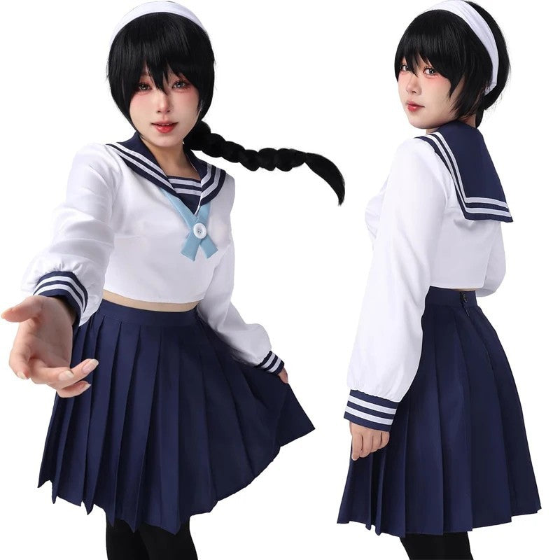 Riko Amanai Cosplay Costume Wig Full Set Anime School Uniform Halloween Outfit