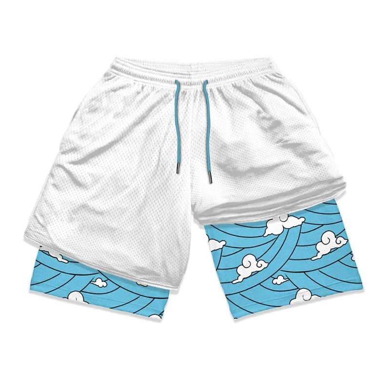 Water Hashira Sensei Gym Training Shorts