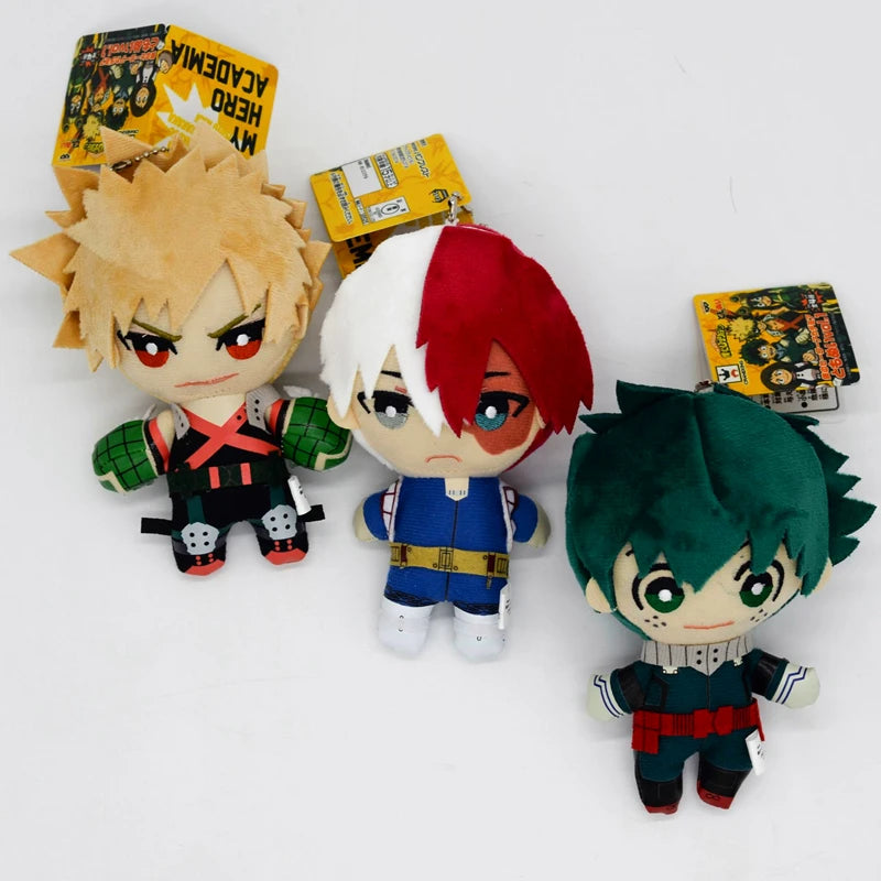 My Hero Academia 15cm Plush – Midoriya, Bakugo & Todoroki