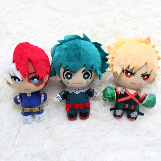 My Hero Academia 15cm Plush – Midoriya, Bakugo & Todoroki