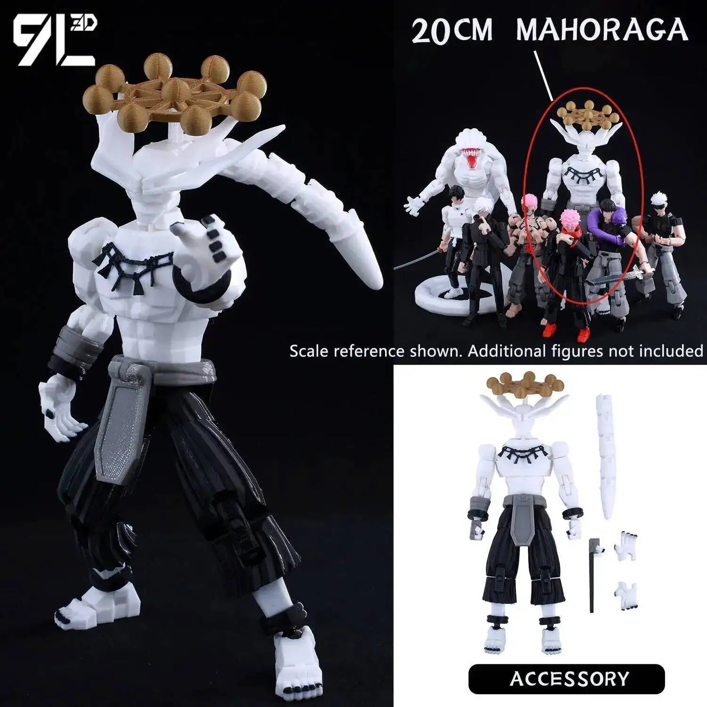 Jujutsu Kaisen 9L3D Lucky Dummy 13 Printed Action Figures