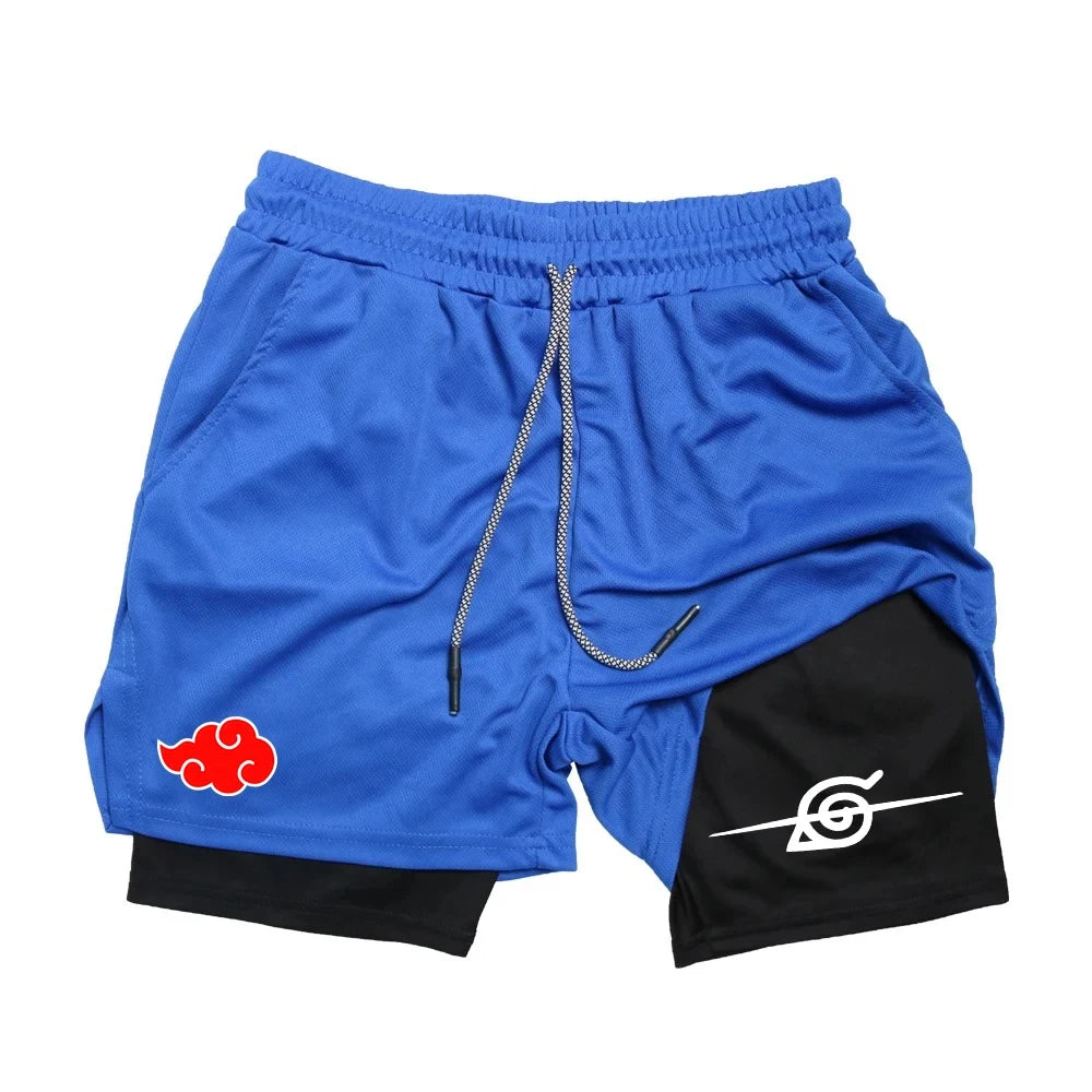 Akatsuki & Hidden Leaf Village Gym Shorts