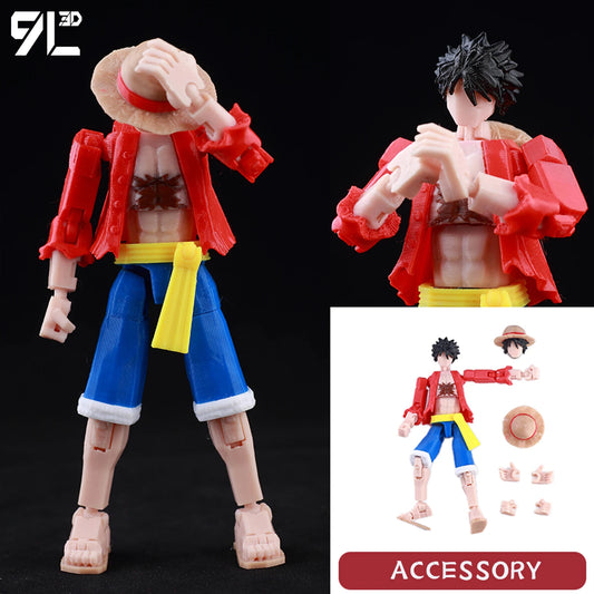 Luffy 9L3D Lucky Dummy 13 3D Printed Action Figure
