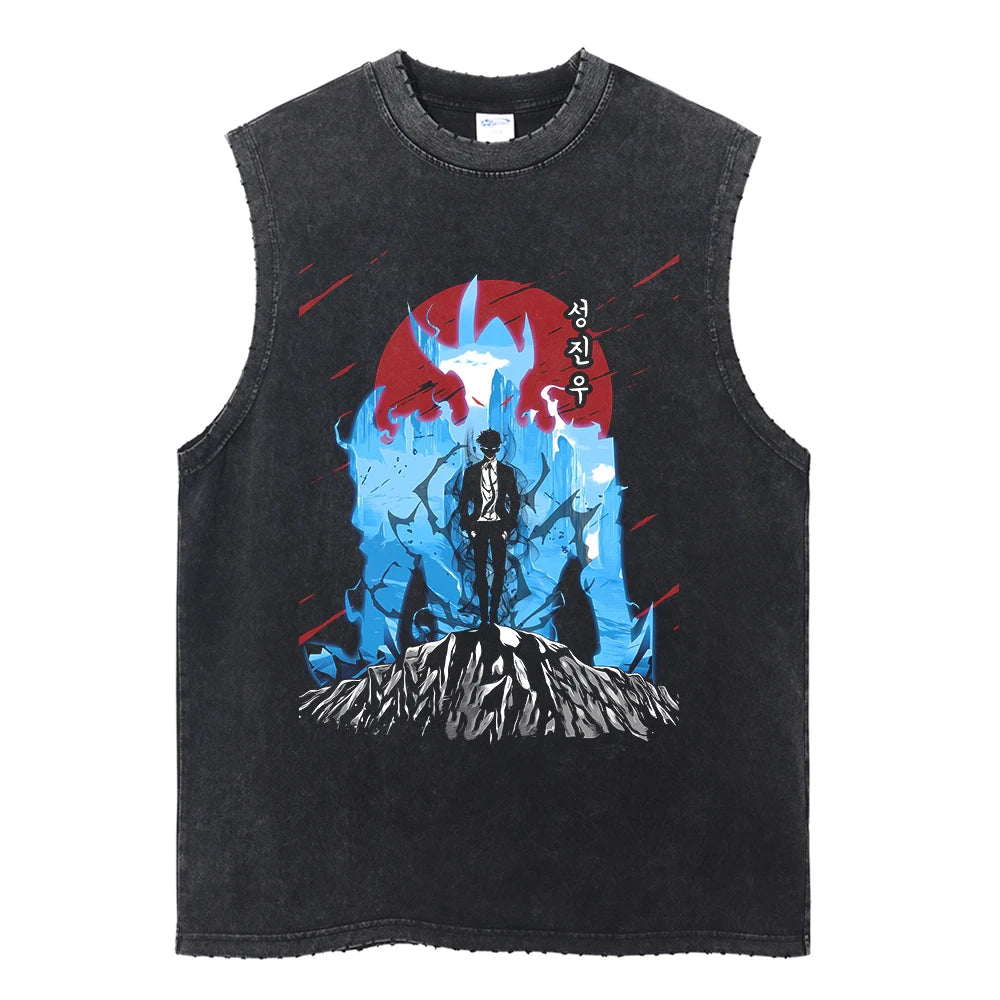 Sung Jin Woo Acid Wash Tank Top