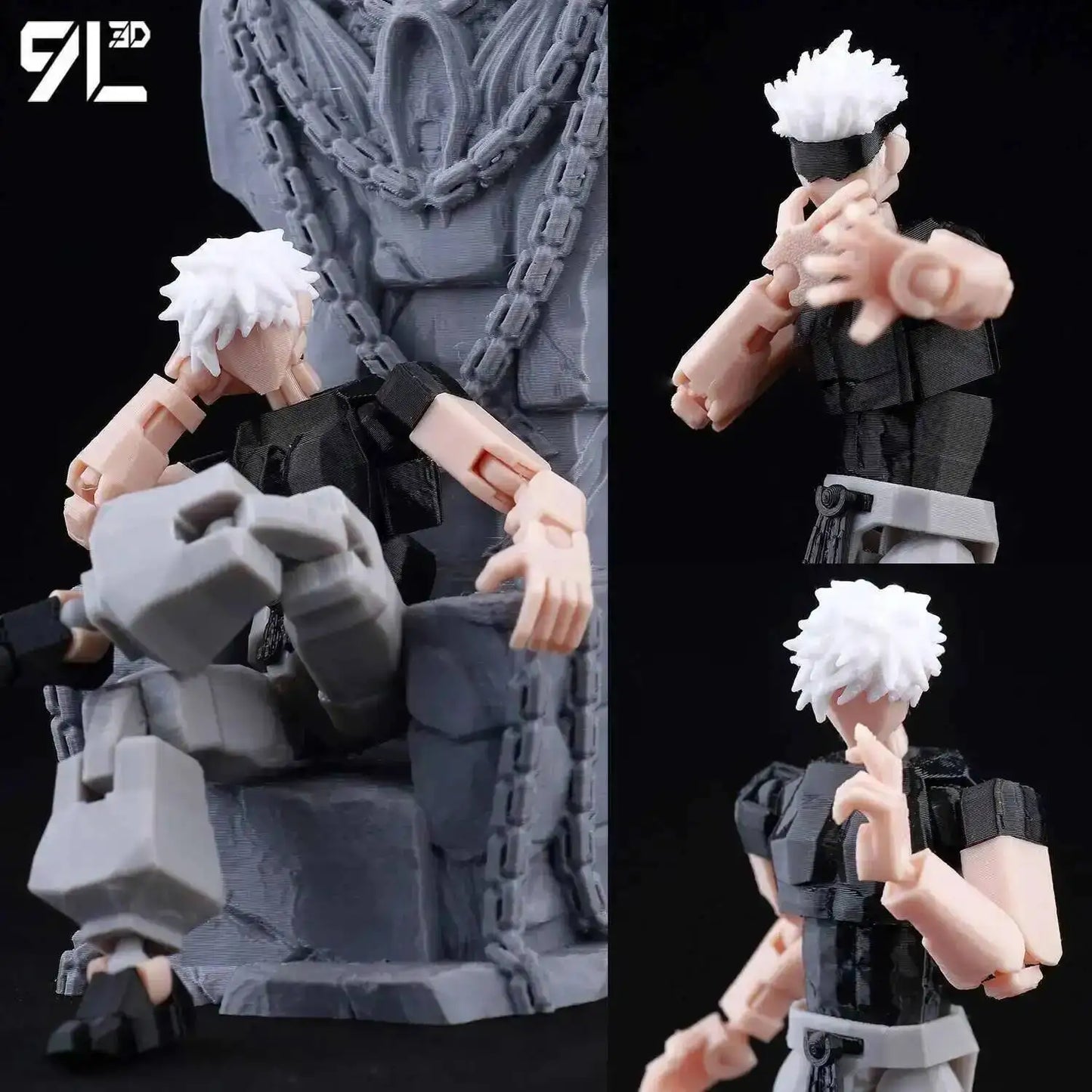 Jujutsu Kaisen 9L3D Lucky Dummy 13 Printed Action Figures