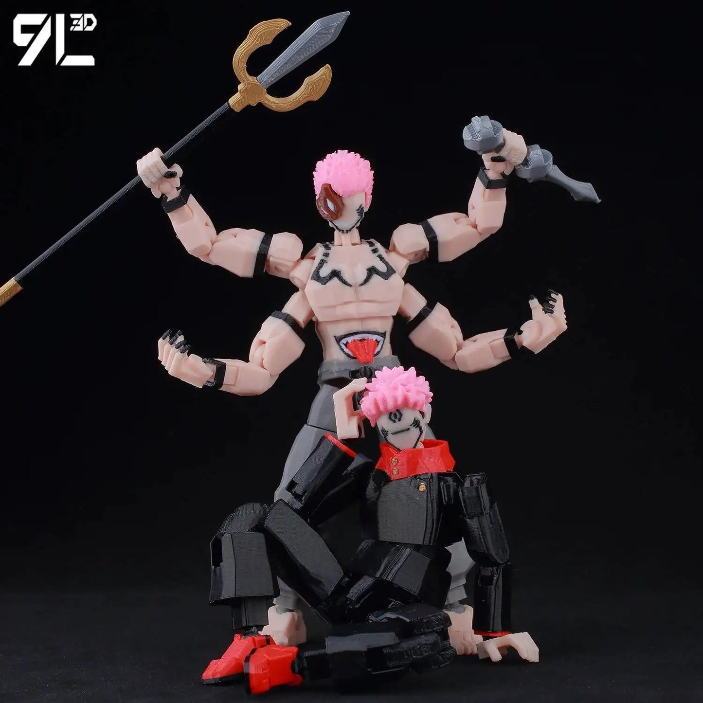 Jujutsu Kaisen 9L3D Lucky Dummy 13 Printed Action Figures