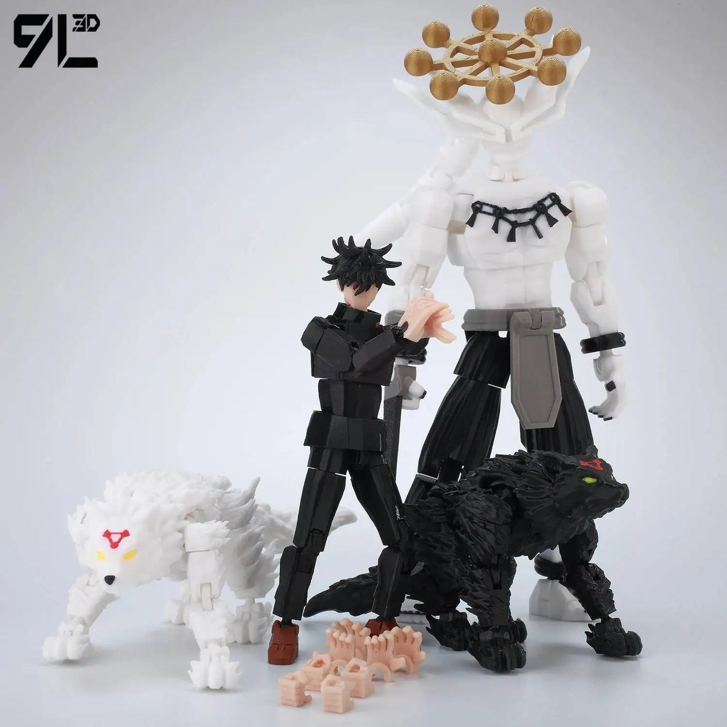 Jujutsu Kaisen 9L3D Lucky Dummy 13 Printed Action Figures