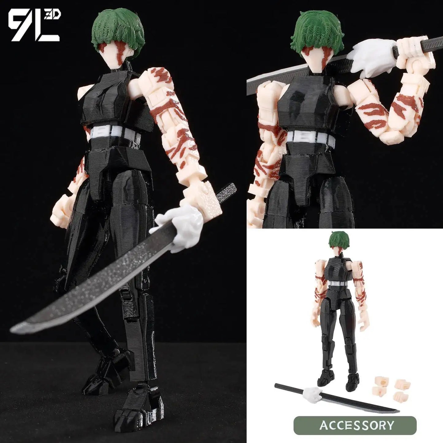 Jujutsu Kaisen 9L3D Lucky Dummy 13 Printed Action Figures