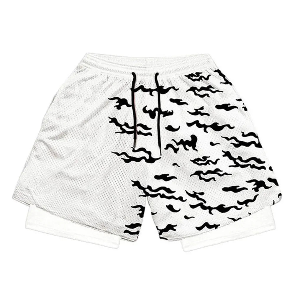 Sasuke Curse Mark Gym Training Shorts
