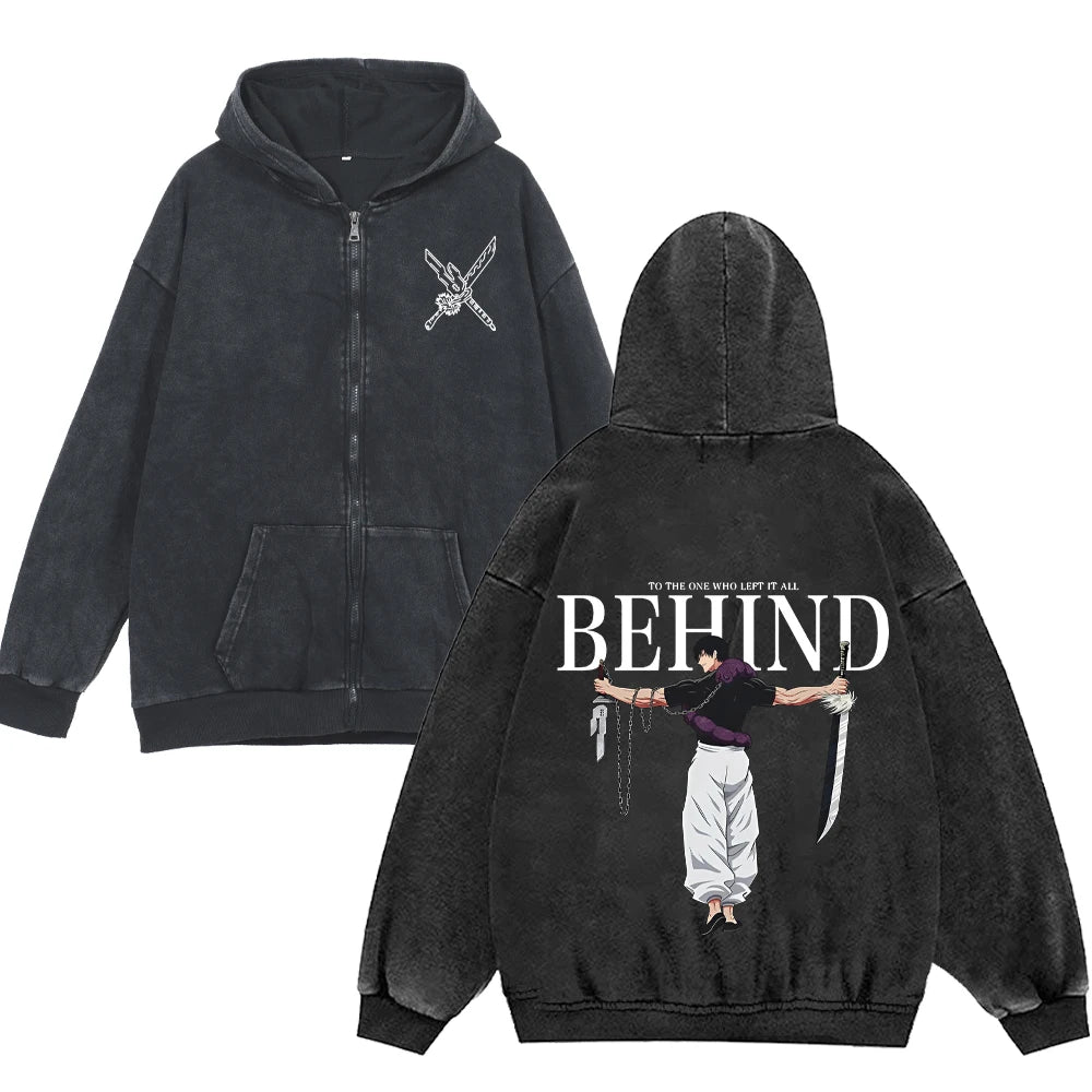 Toji Fushiguro Inverted Spear of Heaven Zipped Hoodie