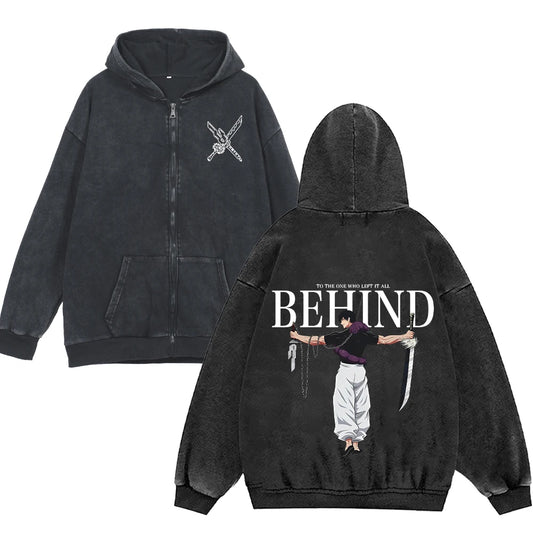 Toji Fushiguro Inverted Spear of Heaven Zipped Hoodie