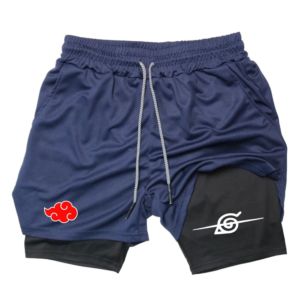 Akatsuki & Hidden Leaf Village Gym Shorts