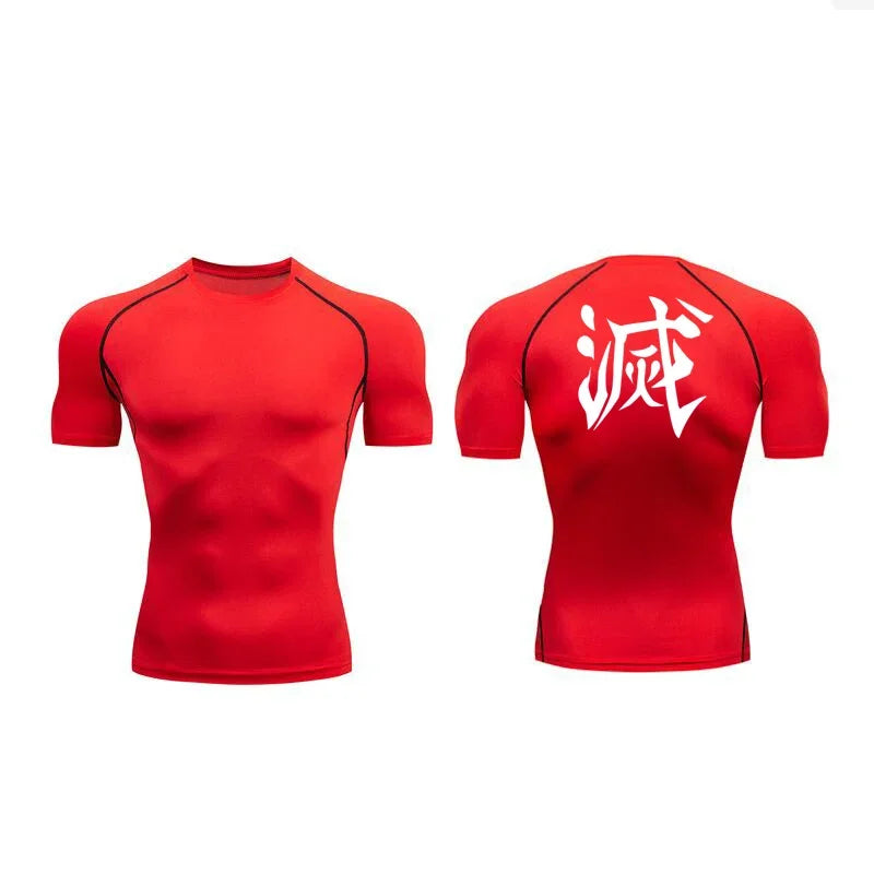 Tengen Uzui Destroy Compression Gym T-Shirt