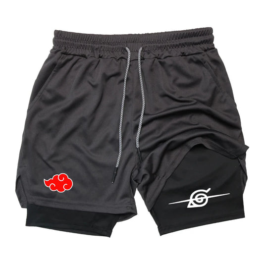 Akatsuki & Hidden Leaf Village Gym Shorts