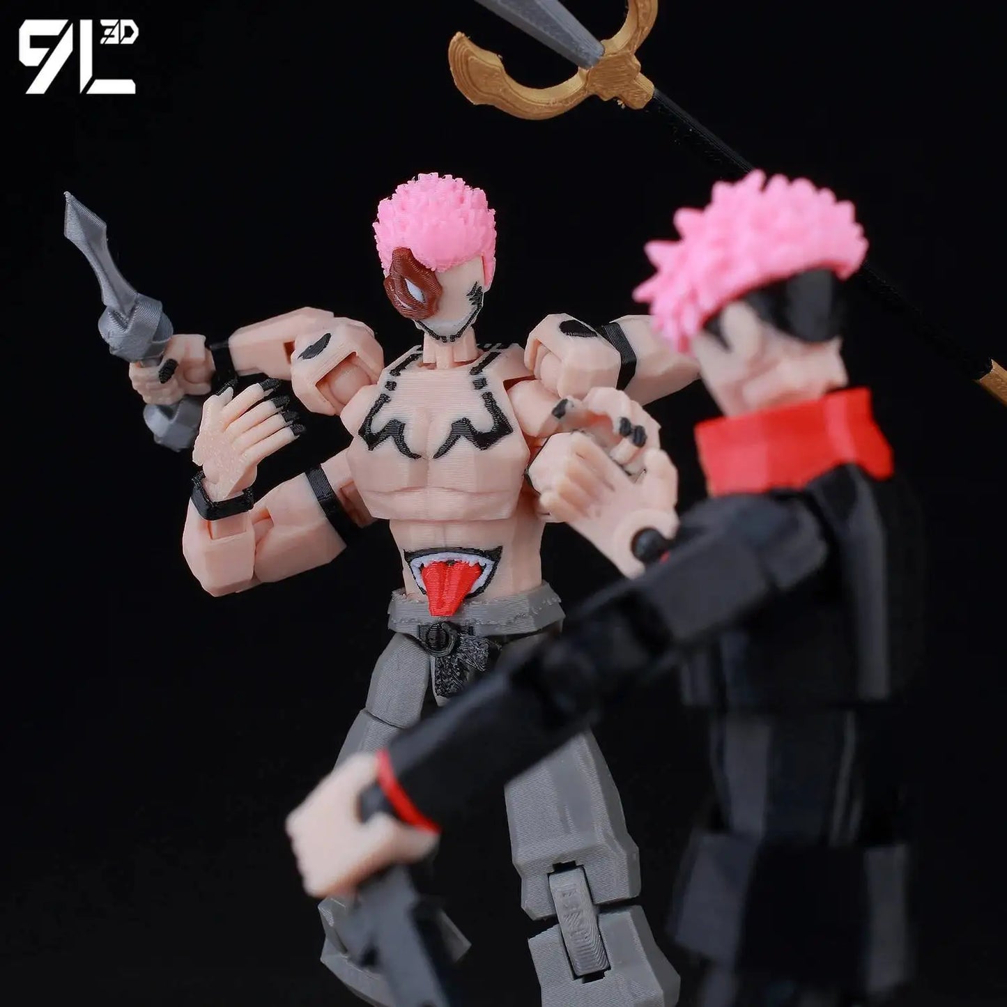 Jujutsu Kaisen 9L3D Lucky Dummy 13 Printed Action Figures