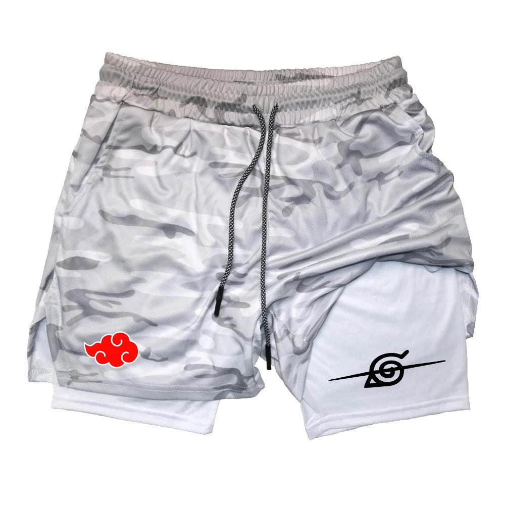 Akatsuki & Hidden Leaf Village Gym Shorts