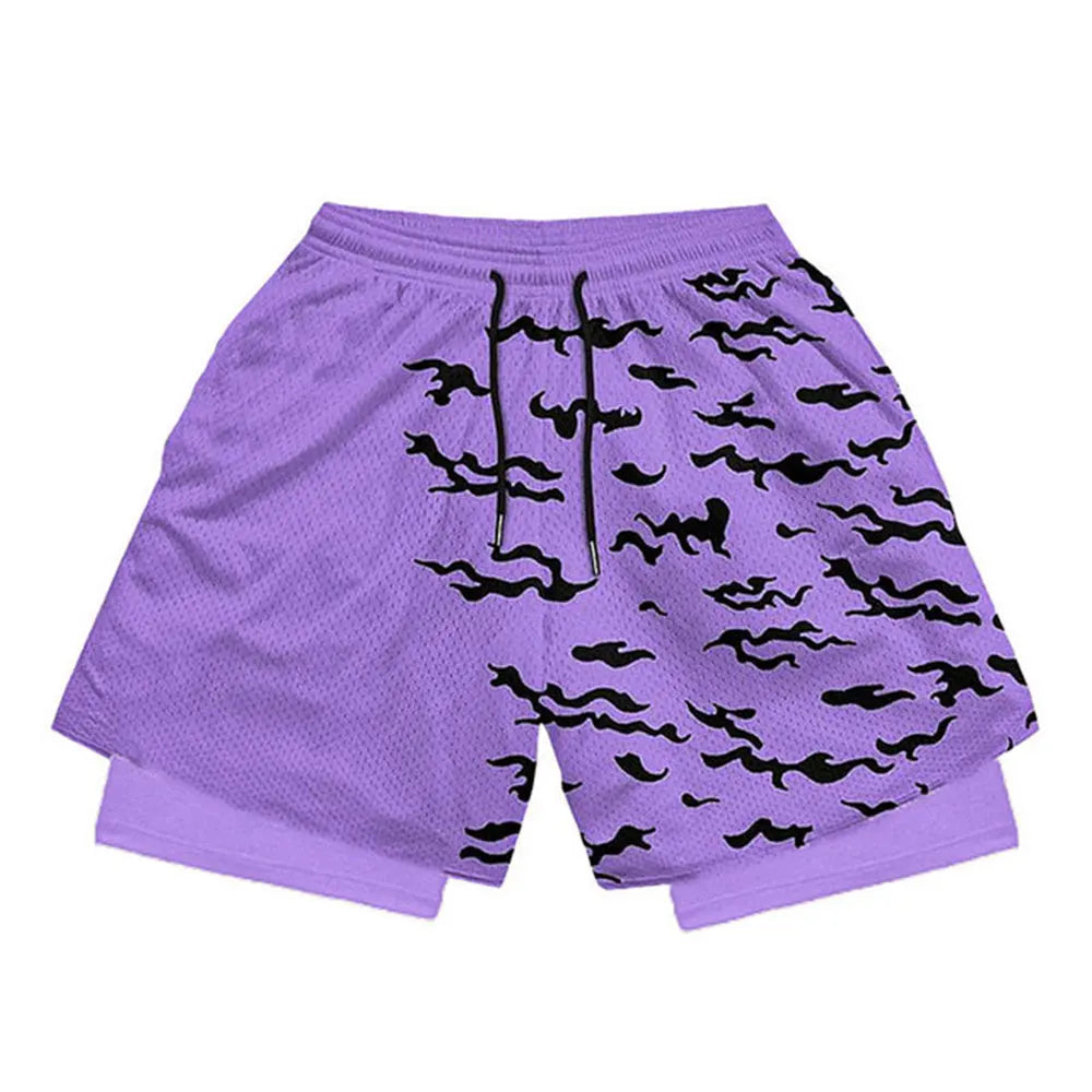 Sasuke Curse Mark Gym Training Shorts