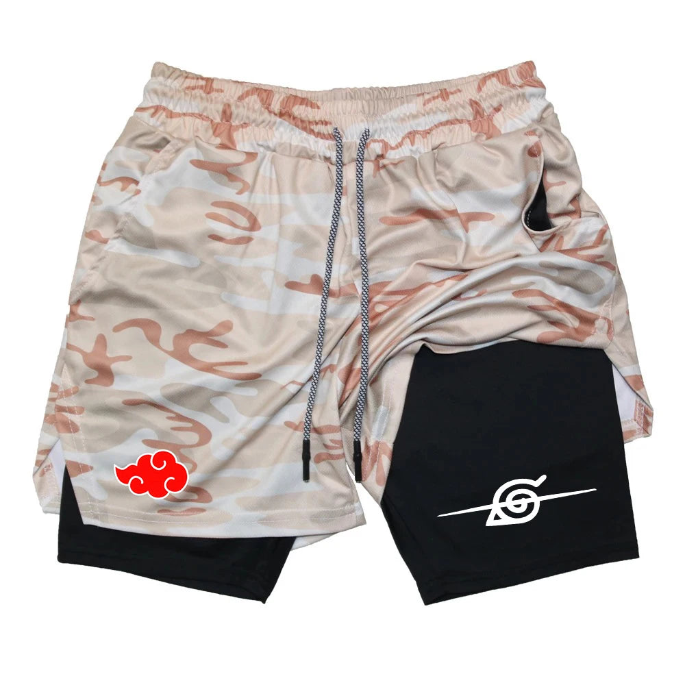 Akatsuki & Hidden Leaf Village Gym Shorts