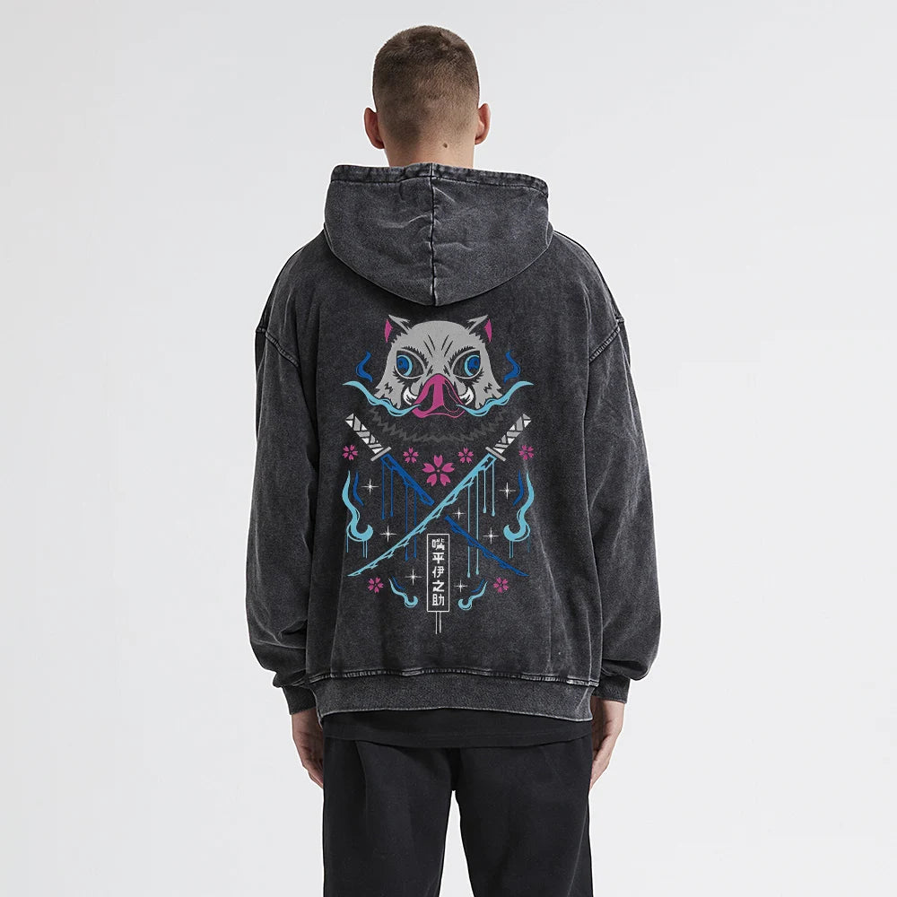Inosuke Boar Washed Hoodie