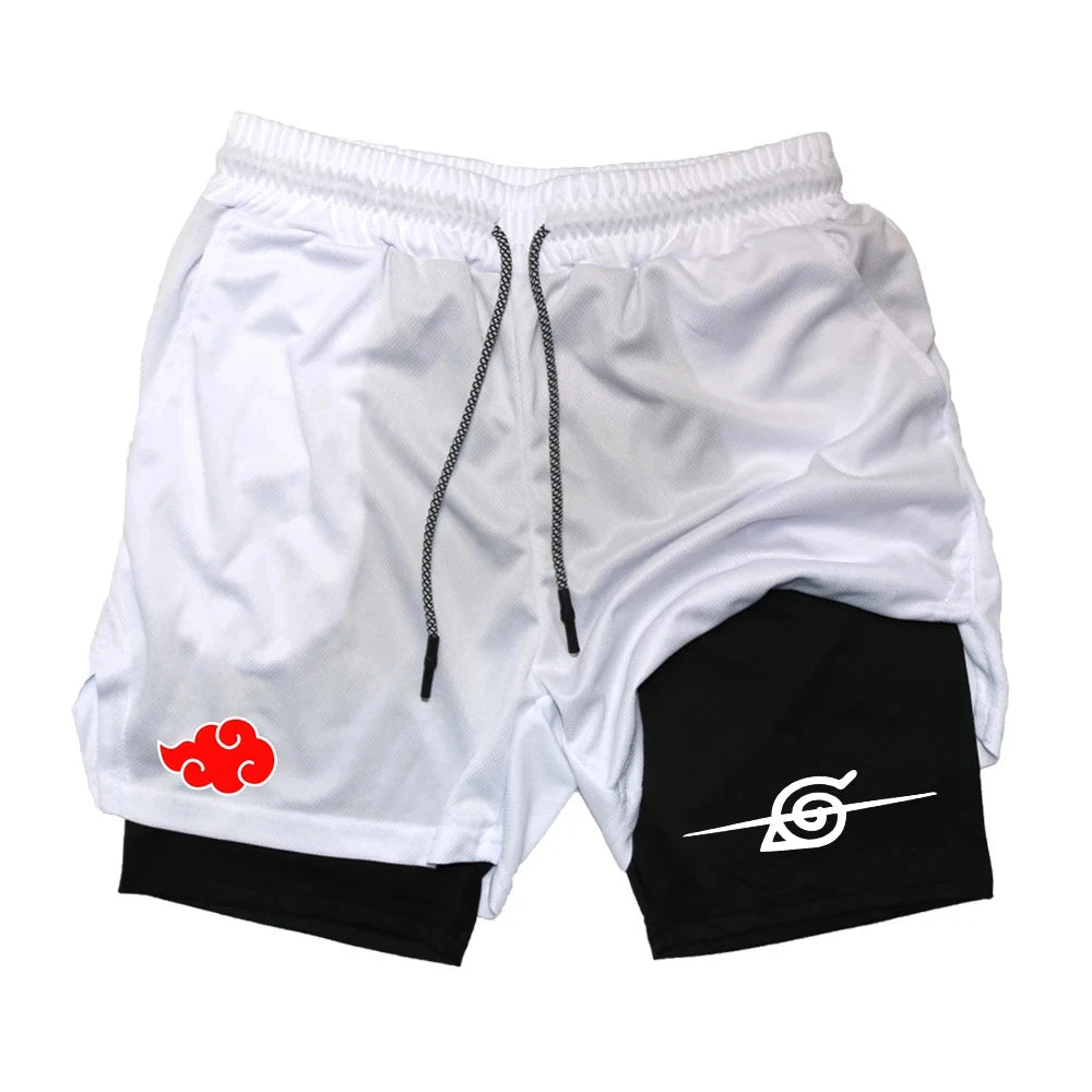 Akatsuki & Hidden Leaf Village Gym Shorts