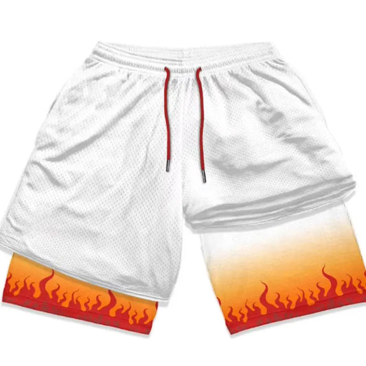 Flame Hashira Gym Training Shorts