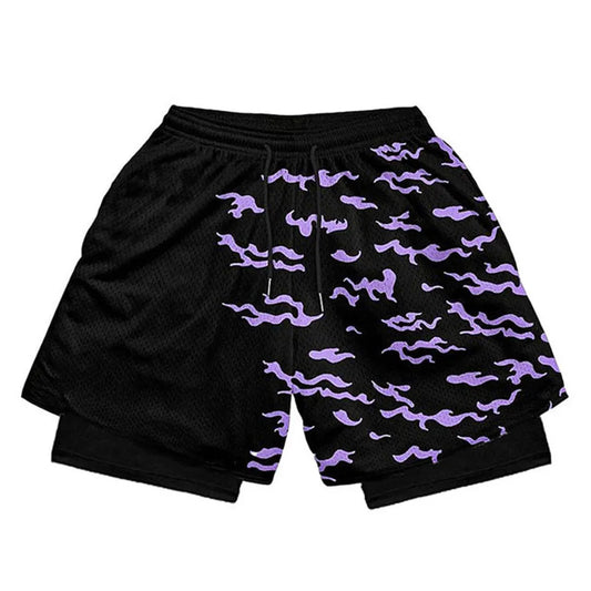 Sasuke Curse Mark Gym Training Shorts