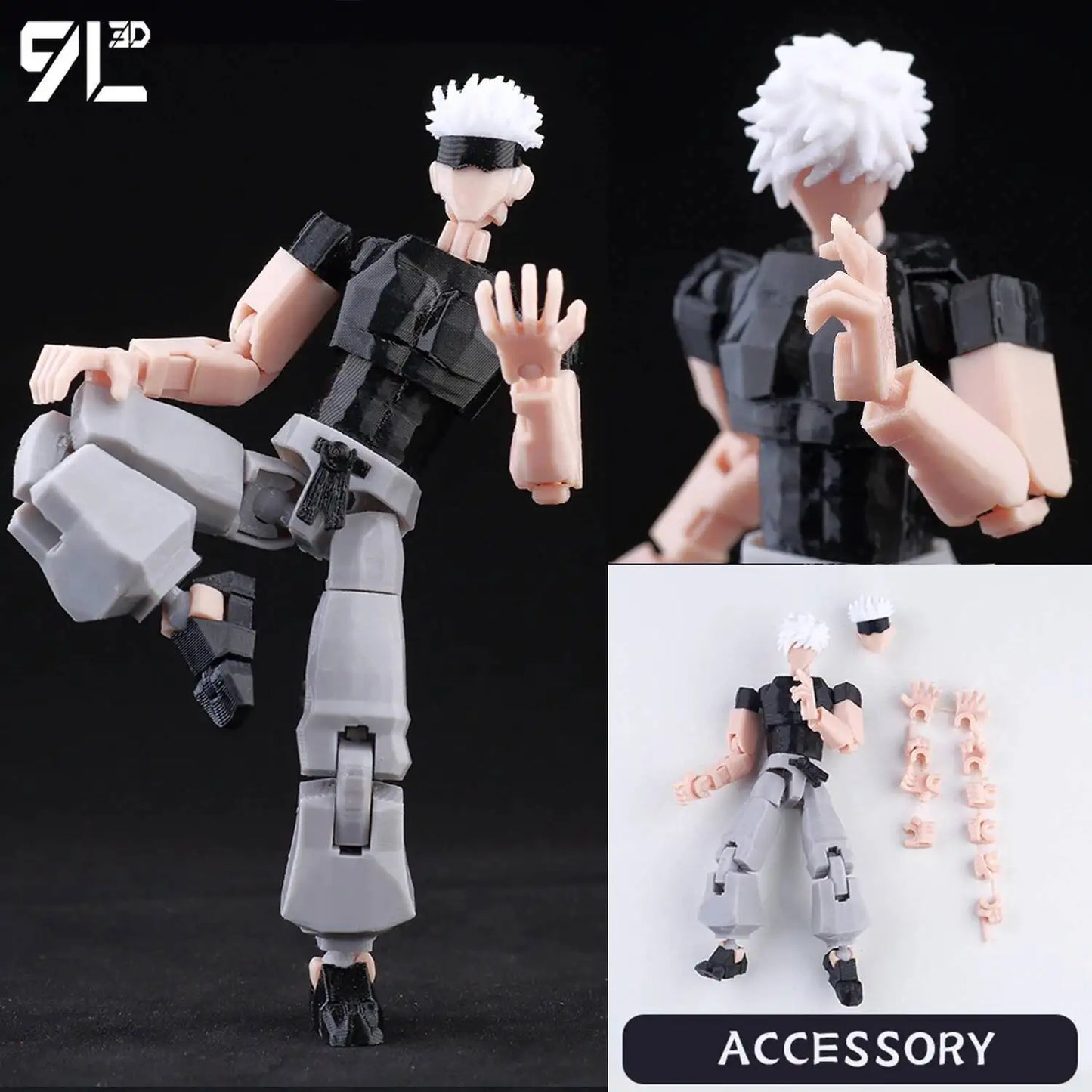 Jujutsu Kaisen 9L3D Lucky Dummy 13 Printed Action Figures