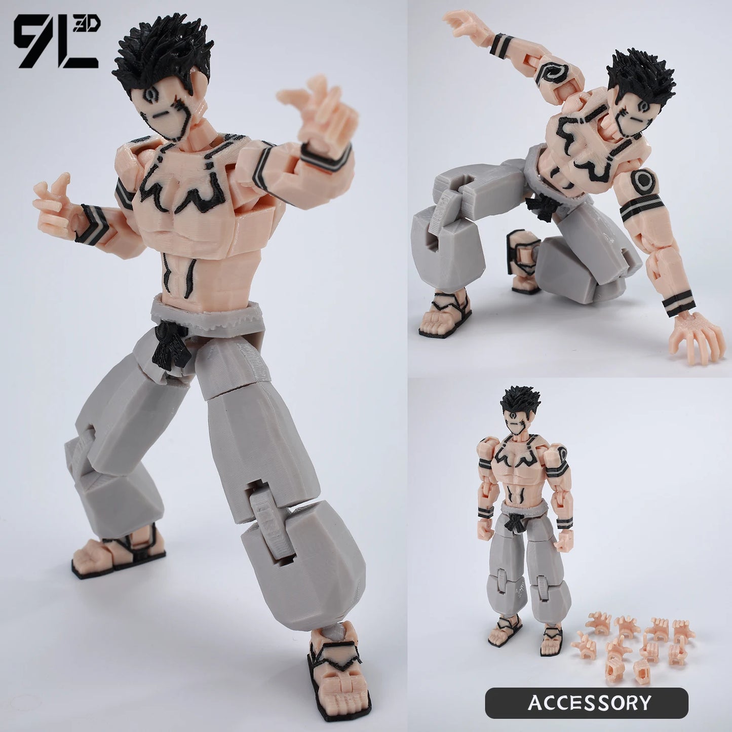 Jujutsu Kaisen 9L3D Lucky Dummy 13 Printed Action Figures