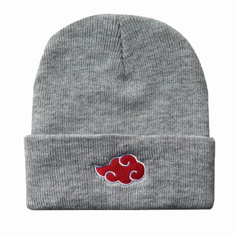 Naruto Embroidered Akatsuki Ninja Cloud Beanie – Unisex Warm Knitted Hat