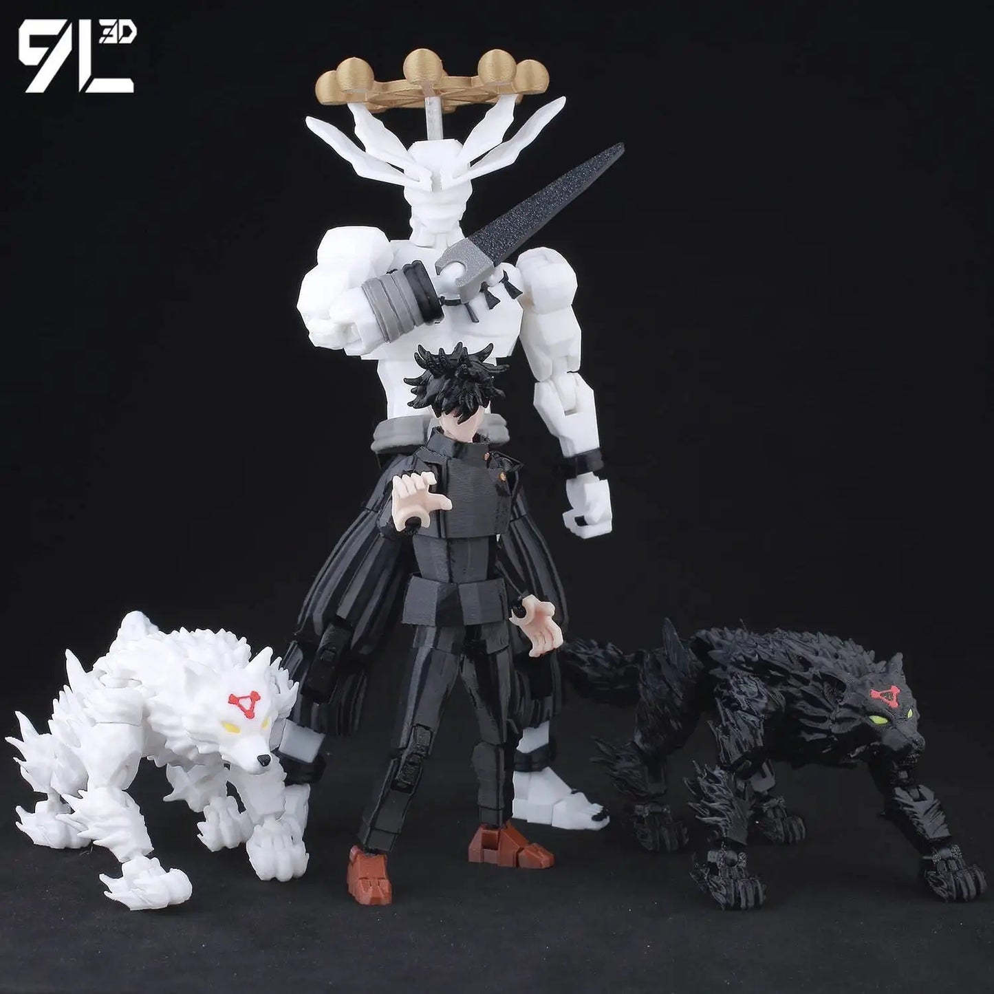 Jujutsu Kaisen 9L3D Lucky Dummy 13 Printed Action Figures