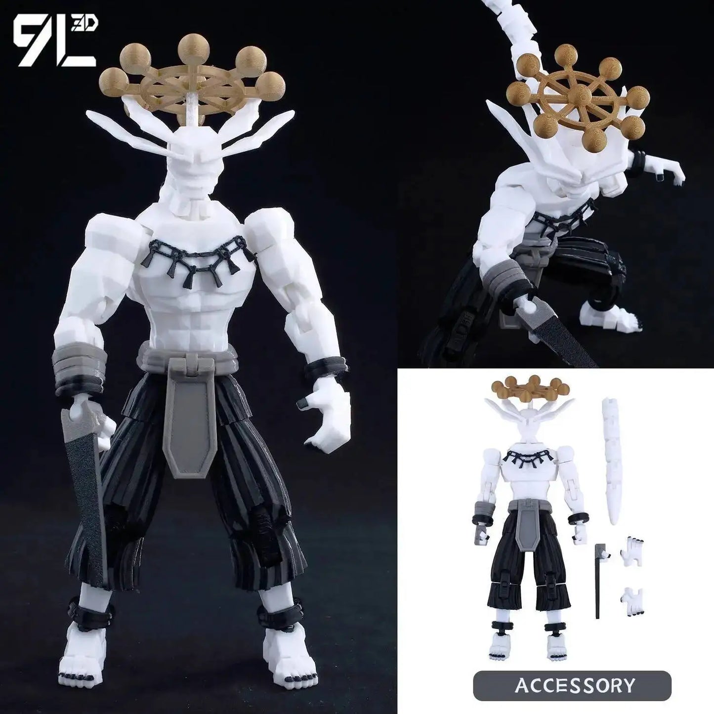 Jujutsu Kaisen 9L3D Lucky Dummy 13 Printed Action Figures