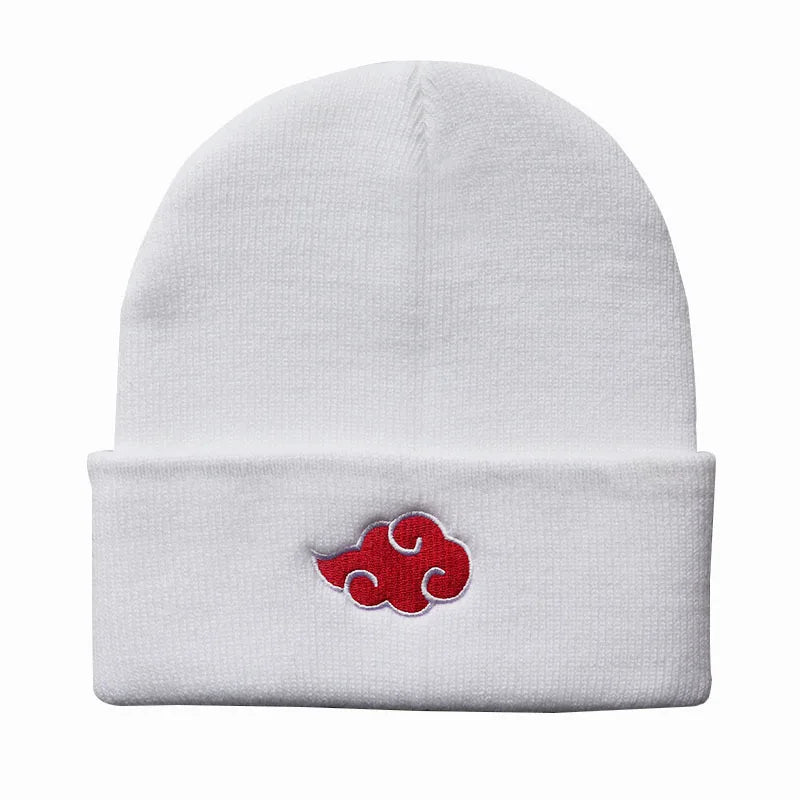 Naruto Embroidered Akatsuki Ninja Cloud Beanie – Unisex Warm Knitted Hat