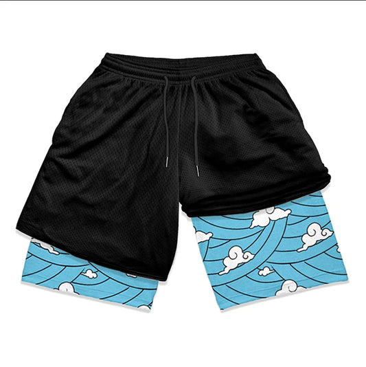 Water Hashira Sensei Gym Training Shorts