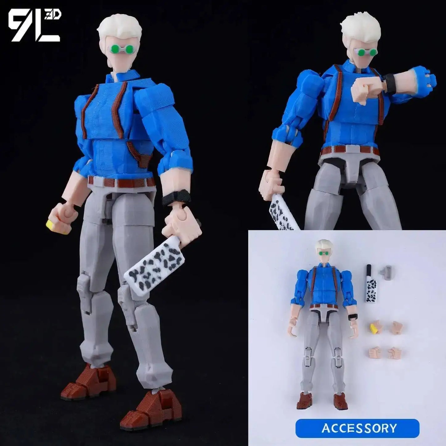 Jujutsu Kaisen 9L3D Lucky Dummy 13 Printed Action Figures