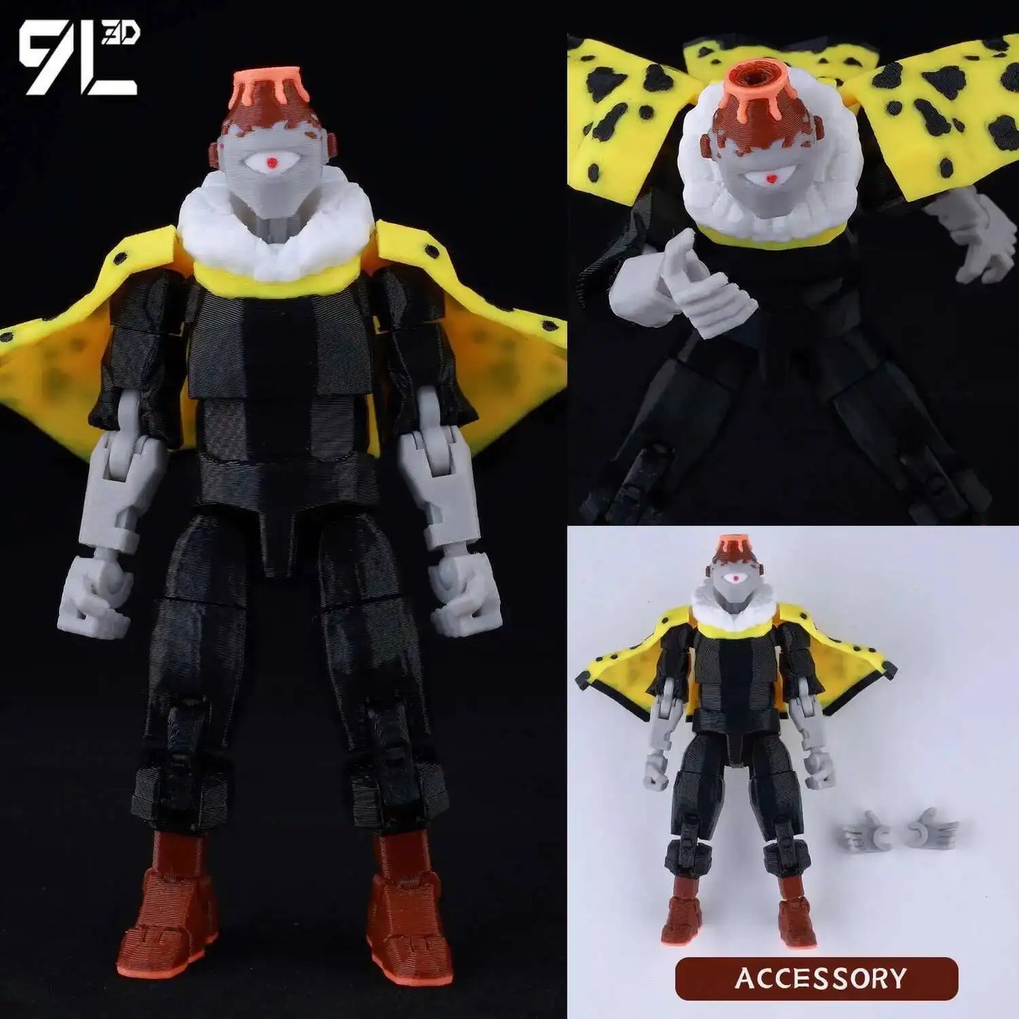 Jujutsu Kaisen 9L3D Lucky Dummy 13 Printed Action Figures