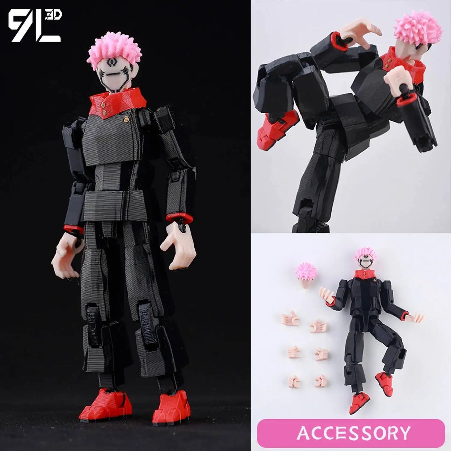 Jujutsu Kaisen 9L3D Lucky Dummy 13 Printed Action Figures