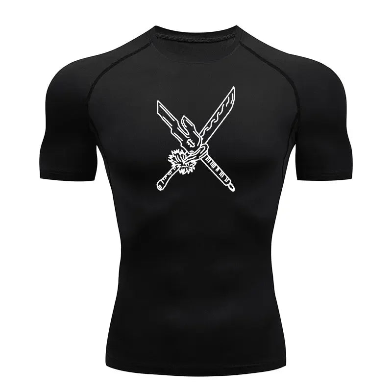 Toji Fushiguro Weapons Compression Gym T-Shirt