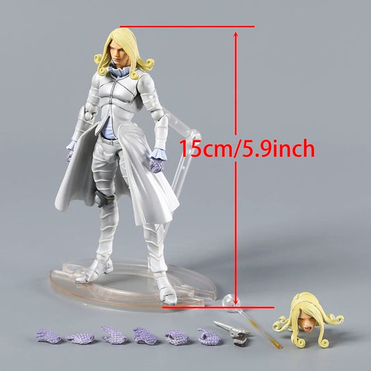 JoJos Bizarre Adventure Funny Valentine 15cm Action Figure Steel Ball Run Statue