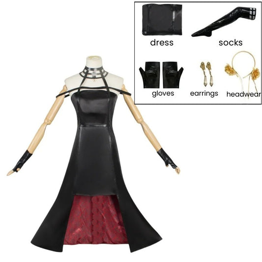 Spy x Family Yor Forger Thorn Princess Cosplay Costume Dress Full Set Wig Outfit