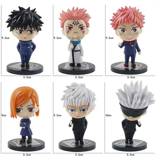 Jujutsu Kaisen Minifigure Set 6-12Pcs Anime Action Figures Chibi Q Version PVC