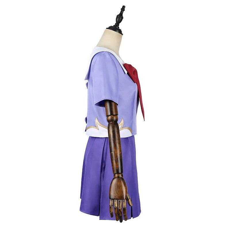 Future Diary Mirai Nikki Yuno Gasai Cosplay Costume Full Set Wig Halloween
