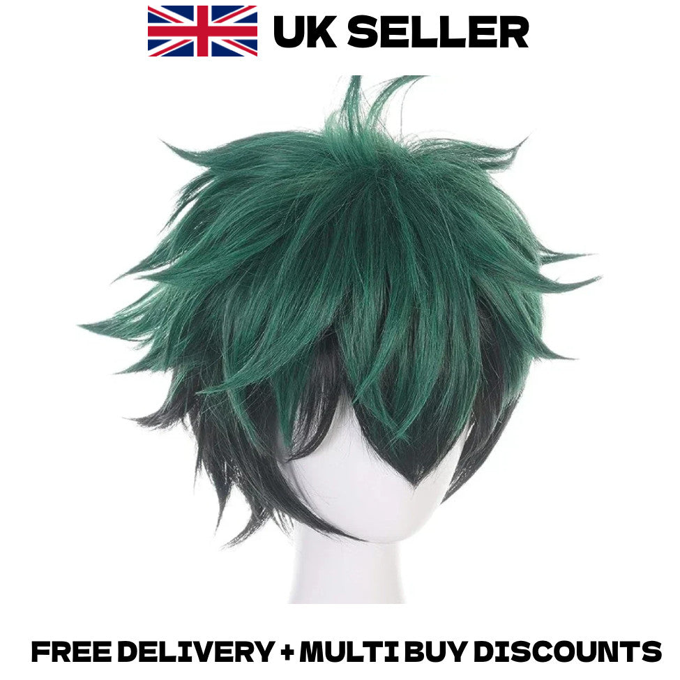 My Hero Academia Izuku Midoriya Deku Cosplay Wig Anime Merch Hero Halloween Hair