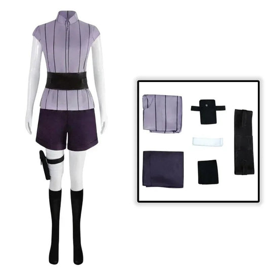 Naruto Shippuden Hinata Hyuga Cosplay Costume The Last Top Shorts Wig Full Set