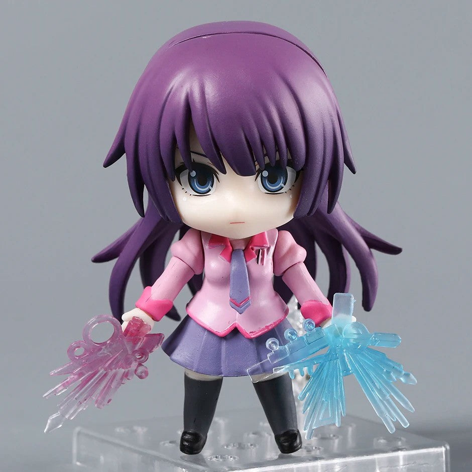 Bakemonogatari Hitagi Senjougahara Action Figure 10cm Anime Model Statue Boxed