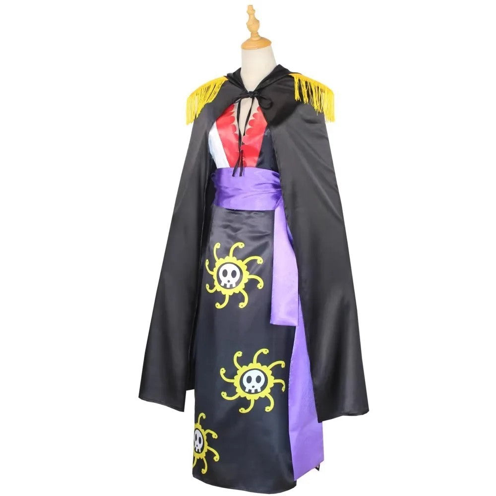 Boa Hancock Cosplay Anime Costume Pirate Empress Marineford Dress Cloak Full Set