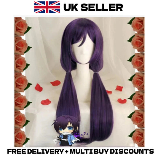 Love Live! Nozomi Tojo Cosplay Wig Purple Long Hair Anime Merch Halloween